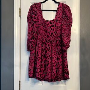Buddy Love Pink Leopard Print Dress